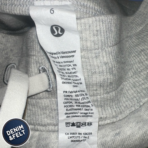 Lululemon Scuba High-Rise Short 5" | Heathered Core Ultra Light Grey | NEW/NWOT! - Picture 8 of 9